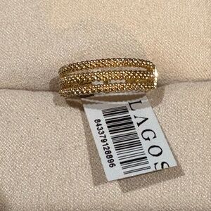 LAGOS Gold Triple Band Ring